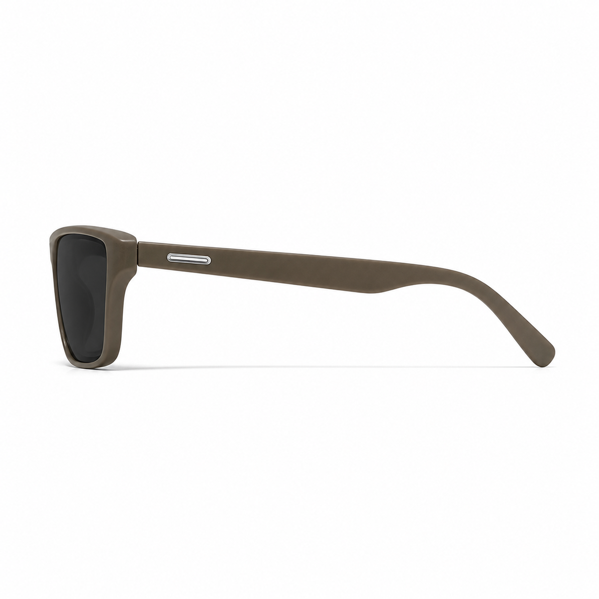 Taupe Women's TR90 One-Piece Shield UV400 Sunglasses, side temple product view