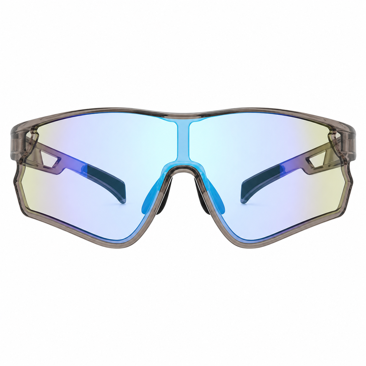 Crystal Antique Bronze Frame/Photochromic Blue Mirror Lens eyewear, clean front product view