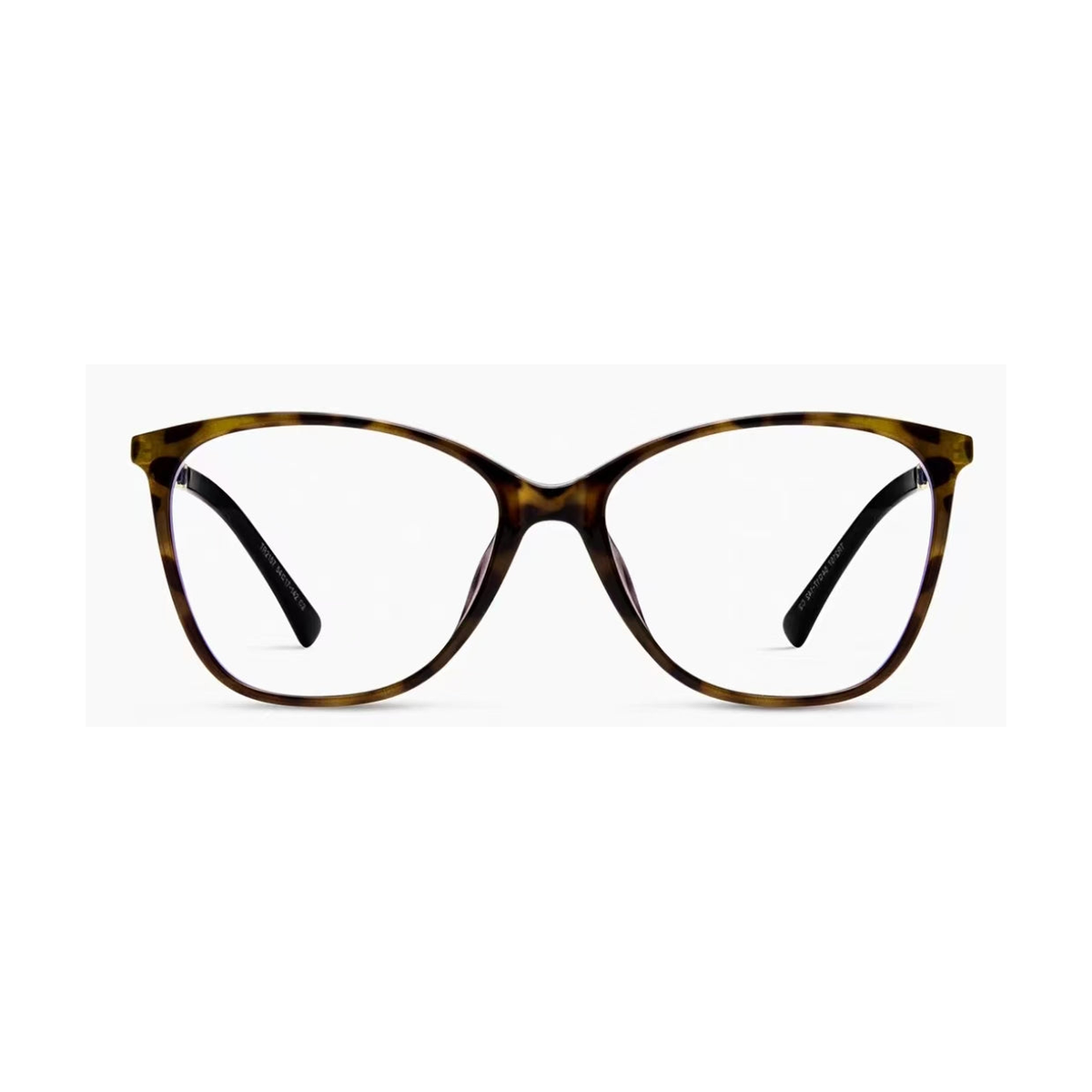 Tortoise Shell cat-eye full-rim eyeglass frame, front product view