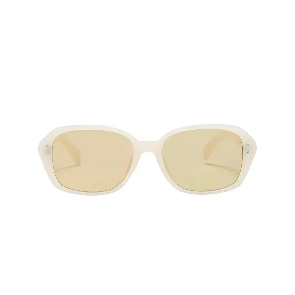 Women’s Ivory full-rim square sunglasses, straight-on product view