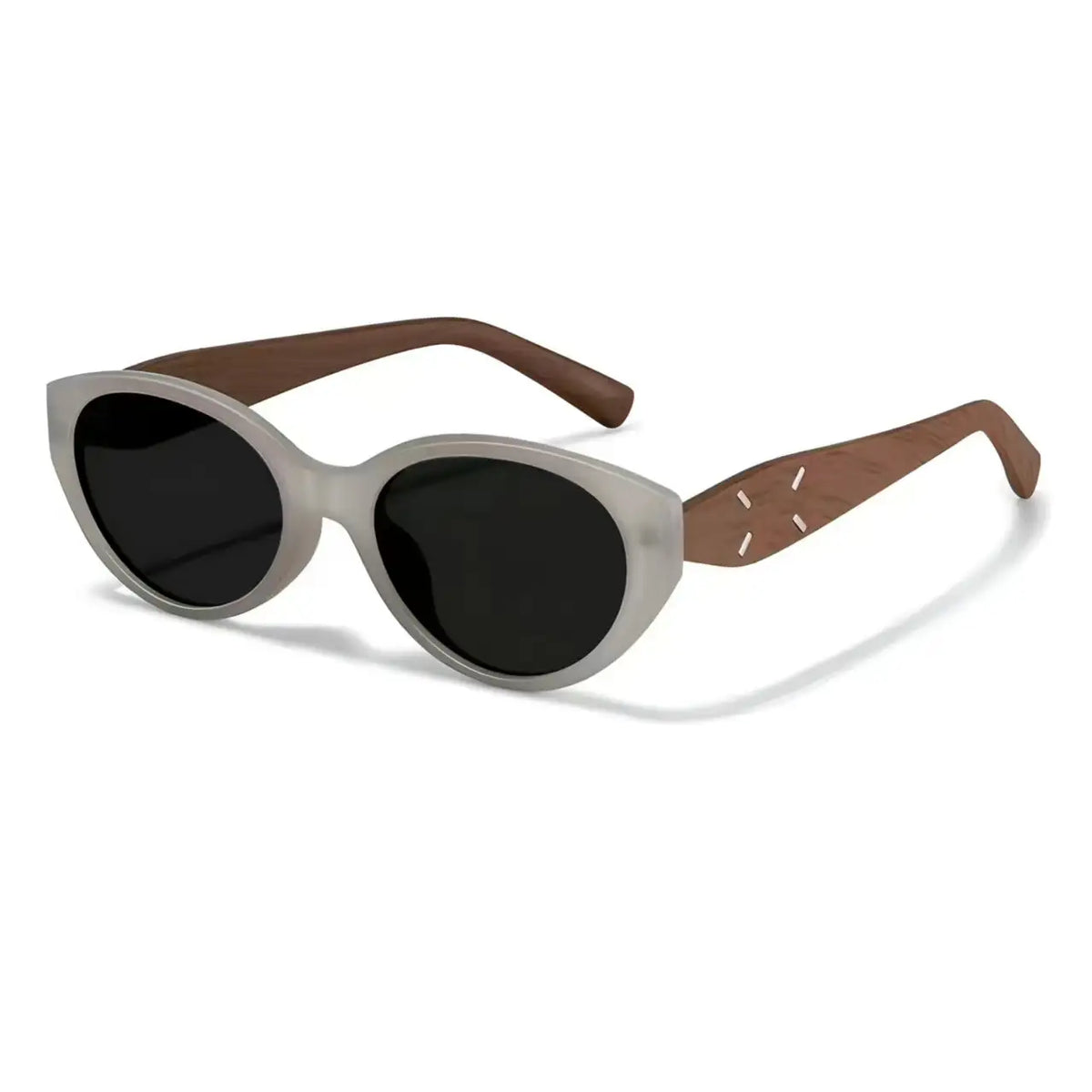 Women’s Ivory full-rim narrow oval sunglasses, 45-degree product view