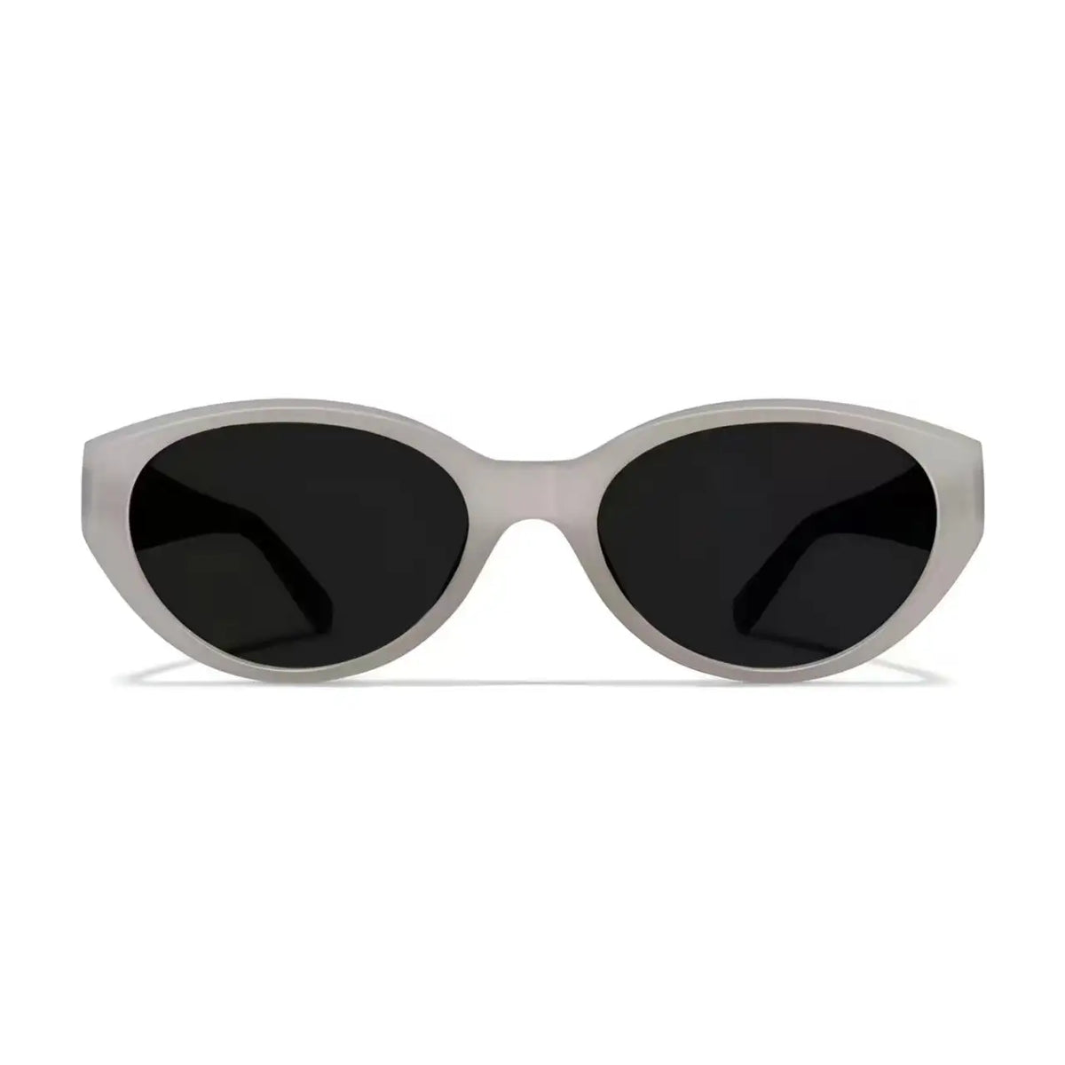 Women’s Ivory full-rim narrow oval sunglasses, straight-on product view